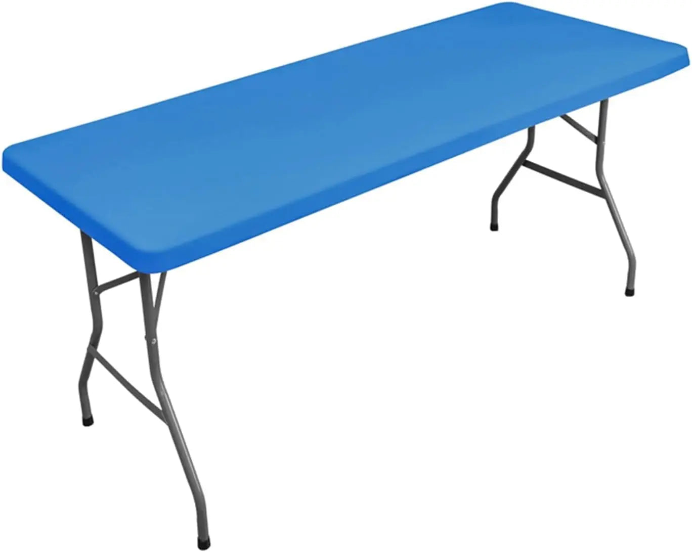 1Pc 4ft 6ft Spandex Table Cover, Waterproof Stretchy Fabric Table Top Cover, Washable Elastic Universal Rectangle Tablecloth