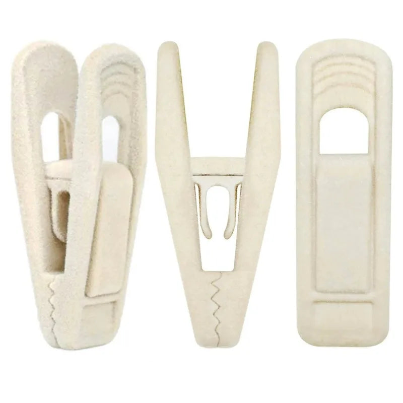Velvet Hanger Clips, Strong Non-Slip Finger Clips for Pants, Skirts, Ties & Accessories - Perfect for Slim Velvet Hangers