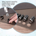 SOFT-Round Hole Punch Tool,Duty Fabric Punch Tools Leather Craft Punching Tools Kit For Handmade DIY Leather Craft Working
