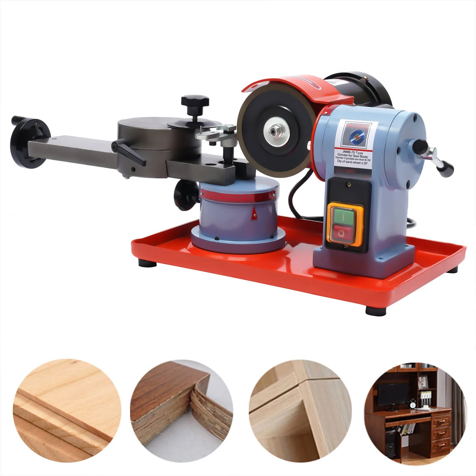 Circular Saw Blade Sharpener, Adjustable Speed, 3.15''-27.5'' Range, High Cutting Accuracy