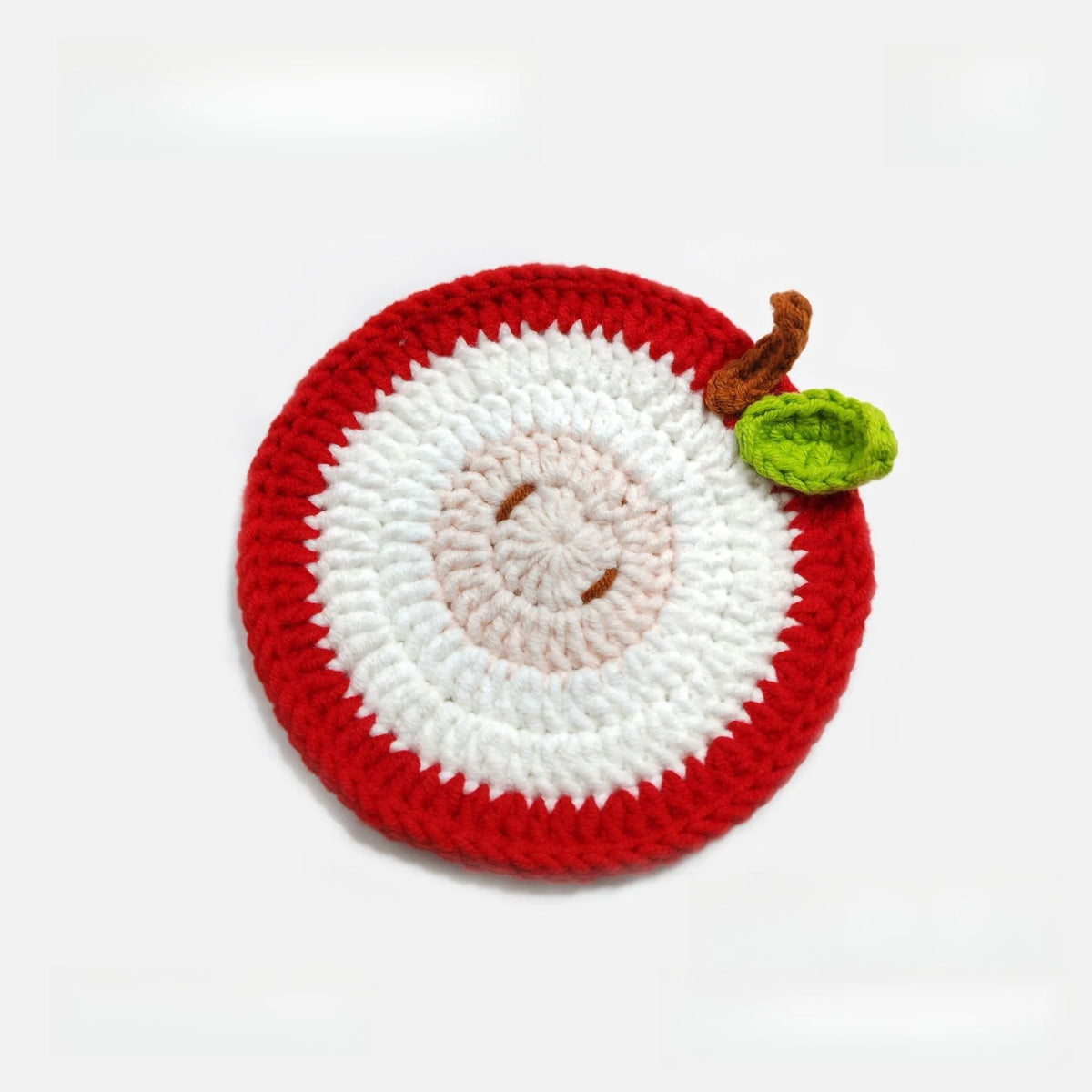 Christmas Santa Coasters Handmade Crochet Mug Mats Set Holiday Table Decoration Gift for Her Christmas Decorations for Home