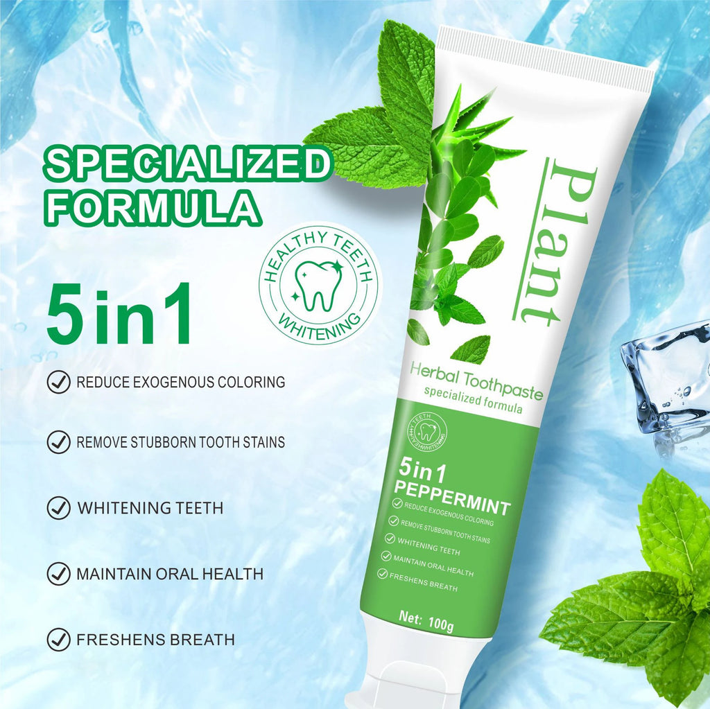 1/3/5pcs Hydroxyapatite Toothpaste,Gentle Mint,Breath Refreshing Whitening Toothpaste,Stain Removal Tooth Paste,Oral Care
