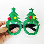 Christmas Glasses Santa Claus Xmas Tree Snowman Plastic Glasses Kid Gift Xmas Party Supplies Photo Props Christmas Decoration