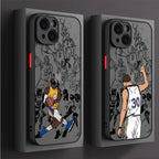 Cute Basketball Star Phone Case for iPhone 15 16 Pro Max 14 Plus 11 12 13 Pro Max SE 7 14 8 Pro XR XS X 15Pro 12 Mini