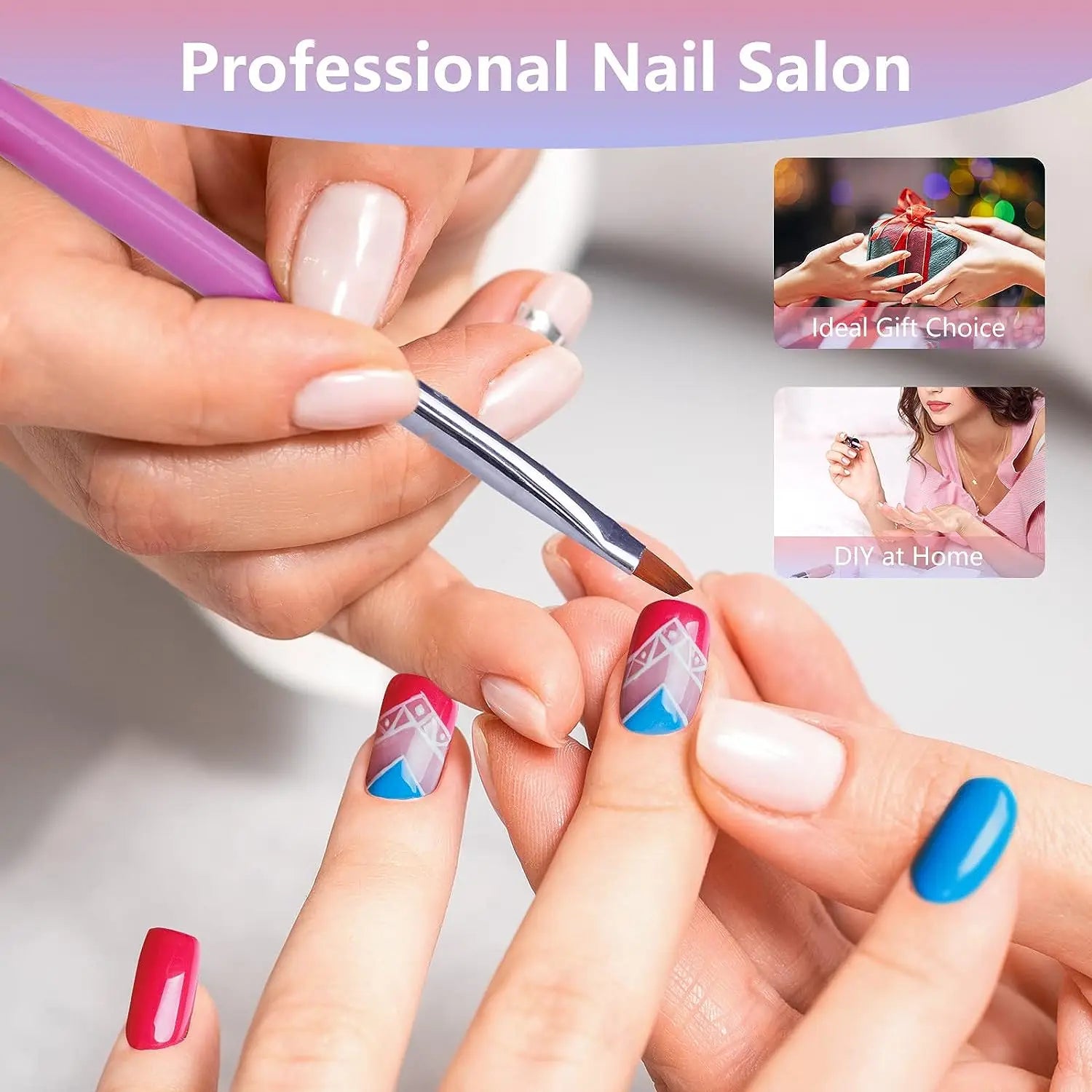 Nail Brushes Set Professional Nail Supplies For Acrylic UV Gel Drawing Dotting Manicure Nail Art Design Tools Makeup Accessorie
