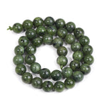 SHIJIWLS Natural Stone Canada Jade Diy Beads For Making Jewelry, Bracelets, Necklaces, Earrings Loose Beads 6/8/10mm Wholesale