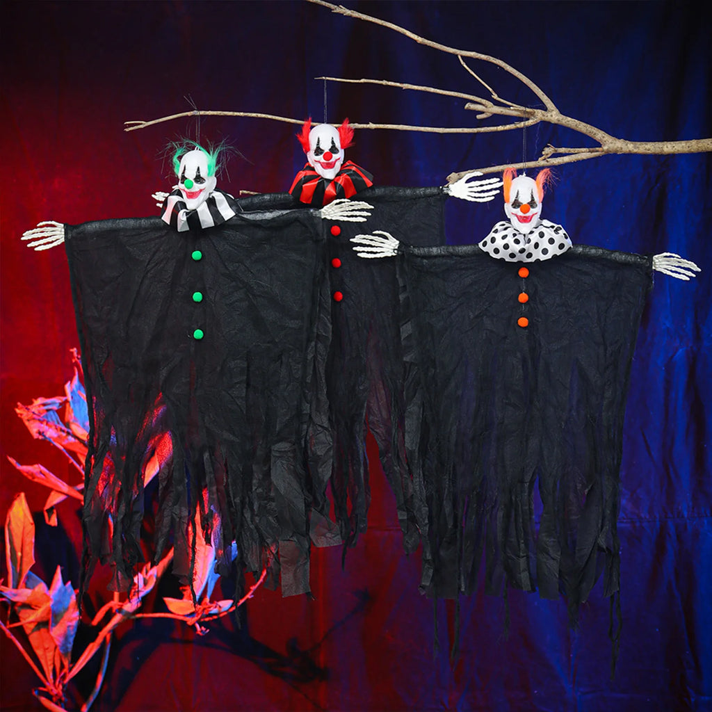 Halloween Hanging Skeleton Props Halloween Scene Layout Hanging Ghost for Outdoor Porch Patio Tree