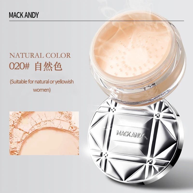 Pink Glitter Setting Powder 3 Color Long Lasting Oil Control Pearlescent Natural Face Matte Shimmer Loose Powder Makeup Cosmetic