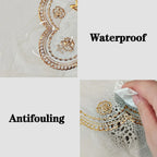 Lace thickened tablecloth rectangular waterproof oil resistant stain resistant European dining table cloth