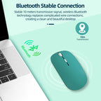 Bluetooth-compatible Mouse Wireless Mouse Silent Computer Mice Portable Working Gaming Mouse for Laptop iPad Air Pro Tablet PC