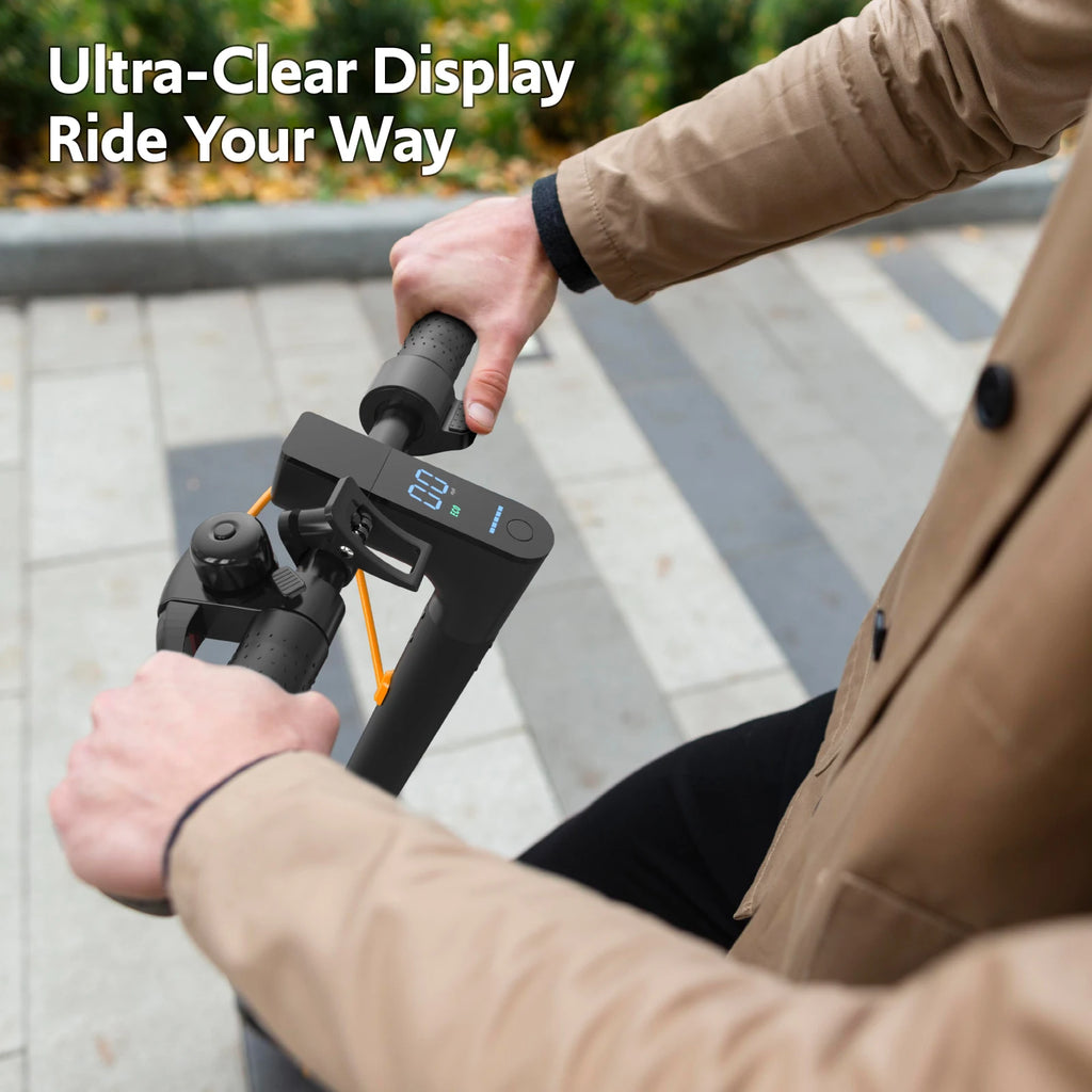 Electric Scooters for Adults&Teen, 550W Motor 19Mph Top Speed E-Scooter, 19 Miles Range, Folding w/Side Lights, UL2272 Dual Brake & App