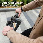 Electric Scooters for Adults&Teen, 550W Motor 19Mph Top Speed E-Scooter, 19 Miles Range, Folding w/Side Lights, UL2272 Dual Brake & App