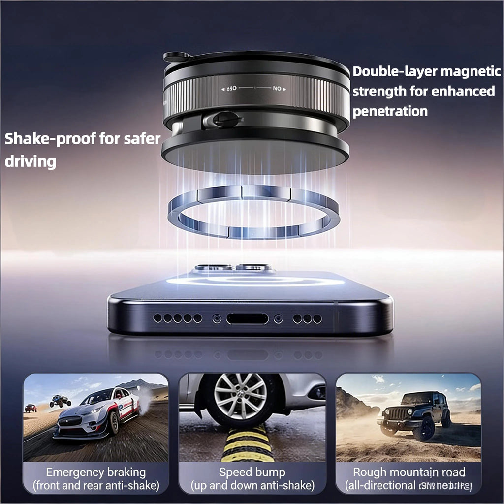 Strong Magnet Magnetic Phone Holder 360° Rotation Foldable Retractable Suction Cup Car Phone Mount For Car/Home/Office