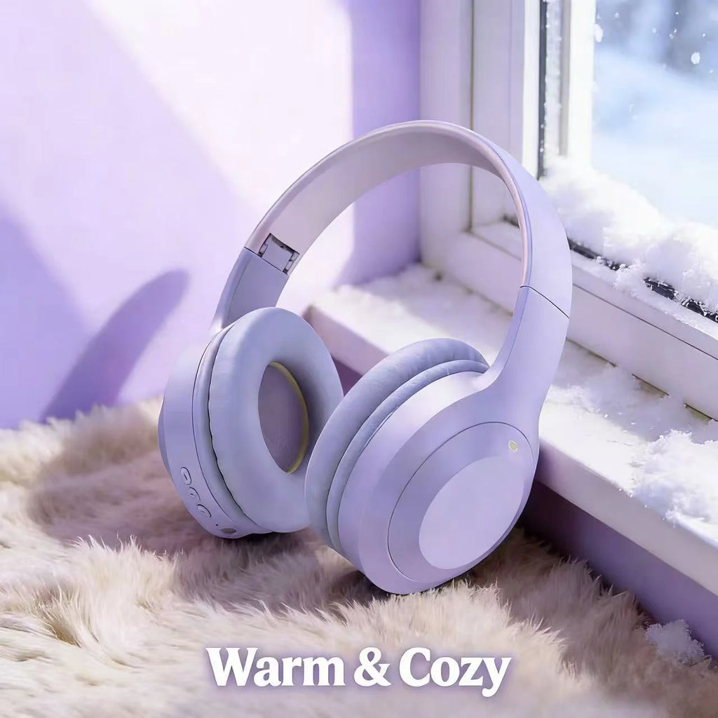 M5 Wireless Bluetooth Headphones HiFi Stereo Over‑Ear Foldable Headset with Mic Support TF Card & AUX
