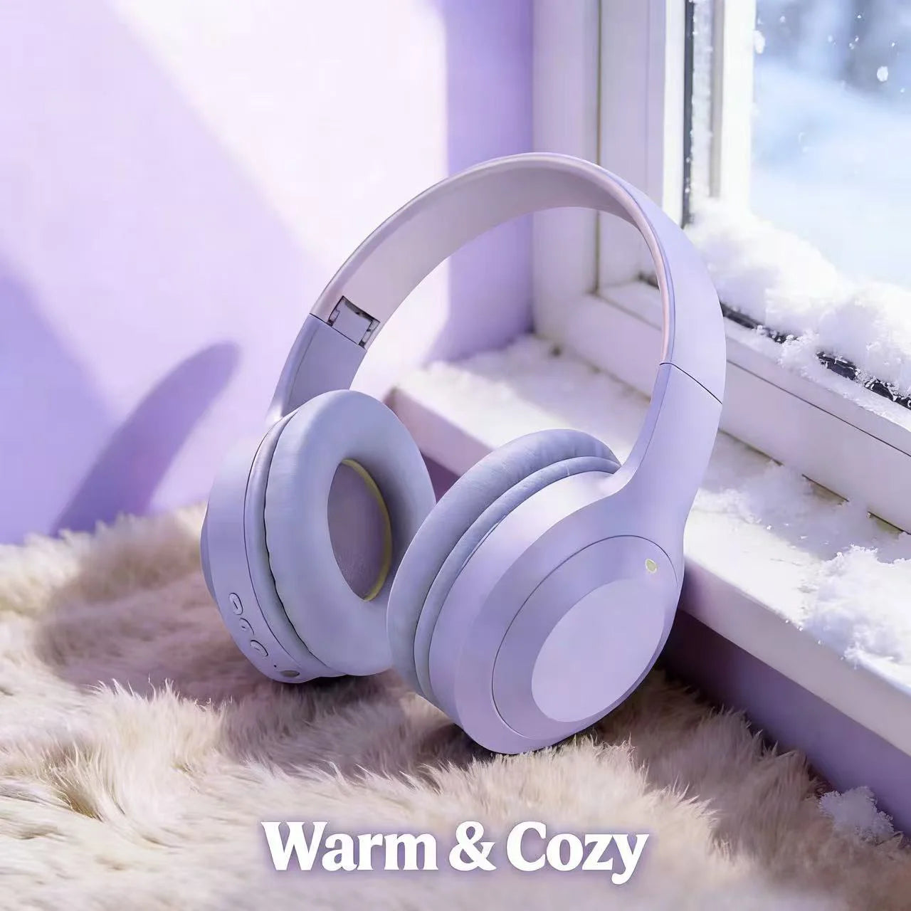 M5 Wireless Bluetooth Headphones HiFi Stereo Over‑Ear Foldable Headset with Mic Support TF Card & AUX