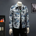 Spring Autumn High Quality Men's Fashion Casual Jacket Button Lapel Work Coat Jacquard pattern Plaid Tops Men Jackets