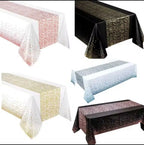 1pc Gold Dot Table Cloth for Events, Disposable Table Cover, Ideal Tablecloths for Party Decorations, Dining, Wedding & Holiday