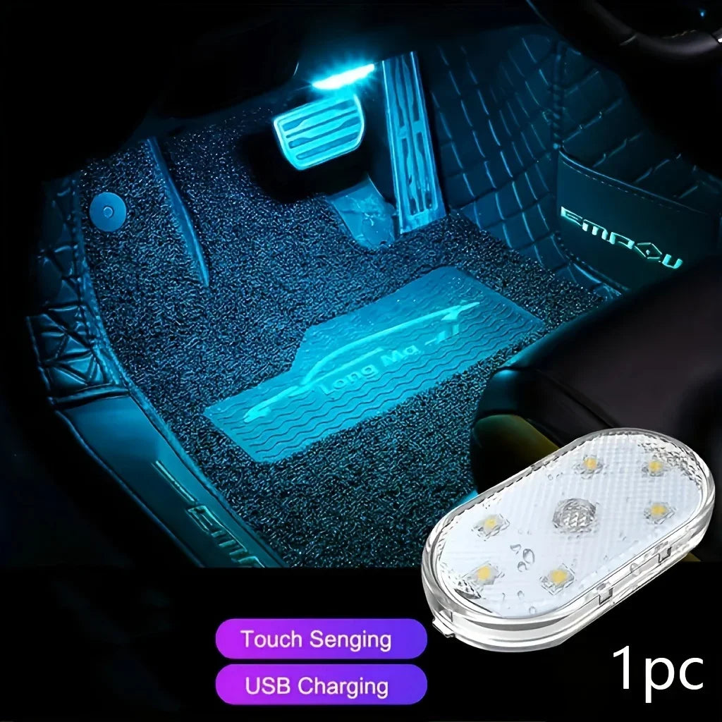 Wireless Led Lights for Car Interior, Car Led Lights Interior, USB Rechargeable Automotive Neon Accent Light
