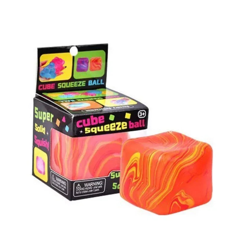Ice Cube Shape Slow Rise Sensory Fidget Toys Anti-Stress Blocks Stress Relief Jigsaw Pressure Relief Souvenir for Kids & Adults