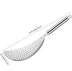 LMETJMA Stainless Steel Pot Strainer with Handle Kitchen Pasta Strainer Colander Insert Drainer for Different Pot Pan JT170
