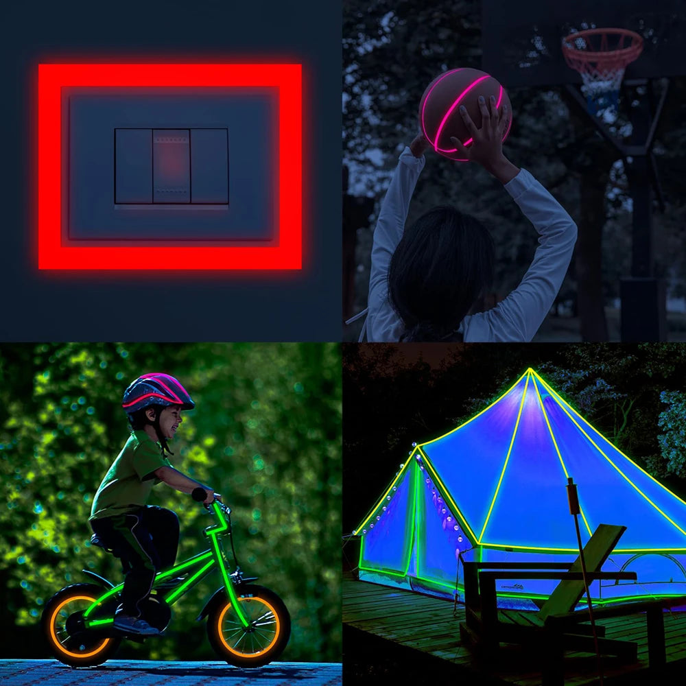 Luminous Tape 5 Meters Self-adhesive Glow Emergency Logo In The Dark Safety Stage Stickers For Home Party Decoration