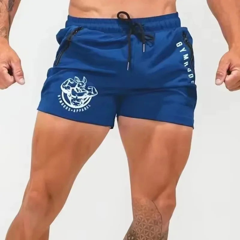 2026 Summer Fitness Training Jogging Short Pants Male Beach pants men zipper pocket Sports Shorts Men Gym Workout Running Shorts