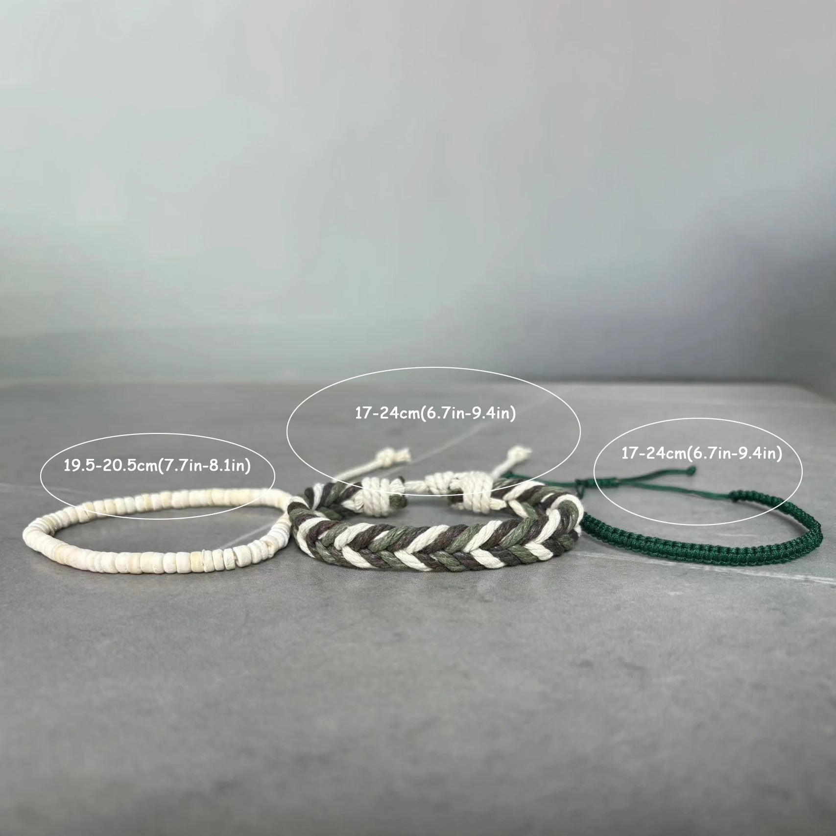 3pcs, Beach Bracelets, Surfer Bracelets, Boho Beaded Bracelet Gift for her, Mens bracelet set, Summer Gift, Gift for him