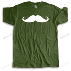homme Casual Tee Shirts Tops Short sleeve t-shirt mustache hiphop t shirt funny moustache tshirt creative beard design t shirts