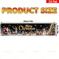 Merry Christmas Santa Claus Snowman Banner Xmas Party Decorations Yard Garden Decor Backdrops Photo Booth Props Party Supplies