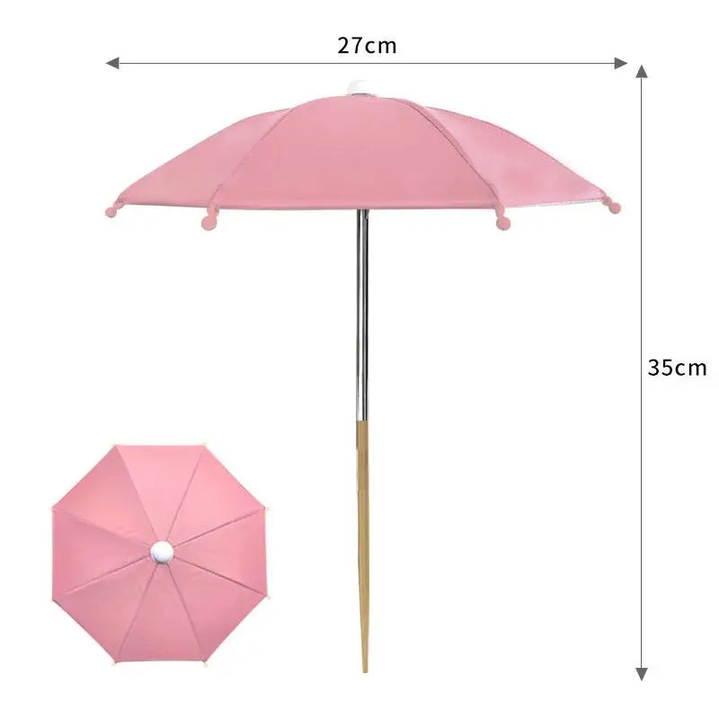 Round Garden Plant Umbrellas Adjustable Height Waterproof For Outdoor Courtyards Backyard Parasol Plant Sun Protecting