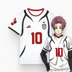 Mens Anime Jersey Blue Lock Sae Itoshi Role Playing 3d Print T-shirt T shirt Breathable Men Women Fashion Oversized Short Sleeve