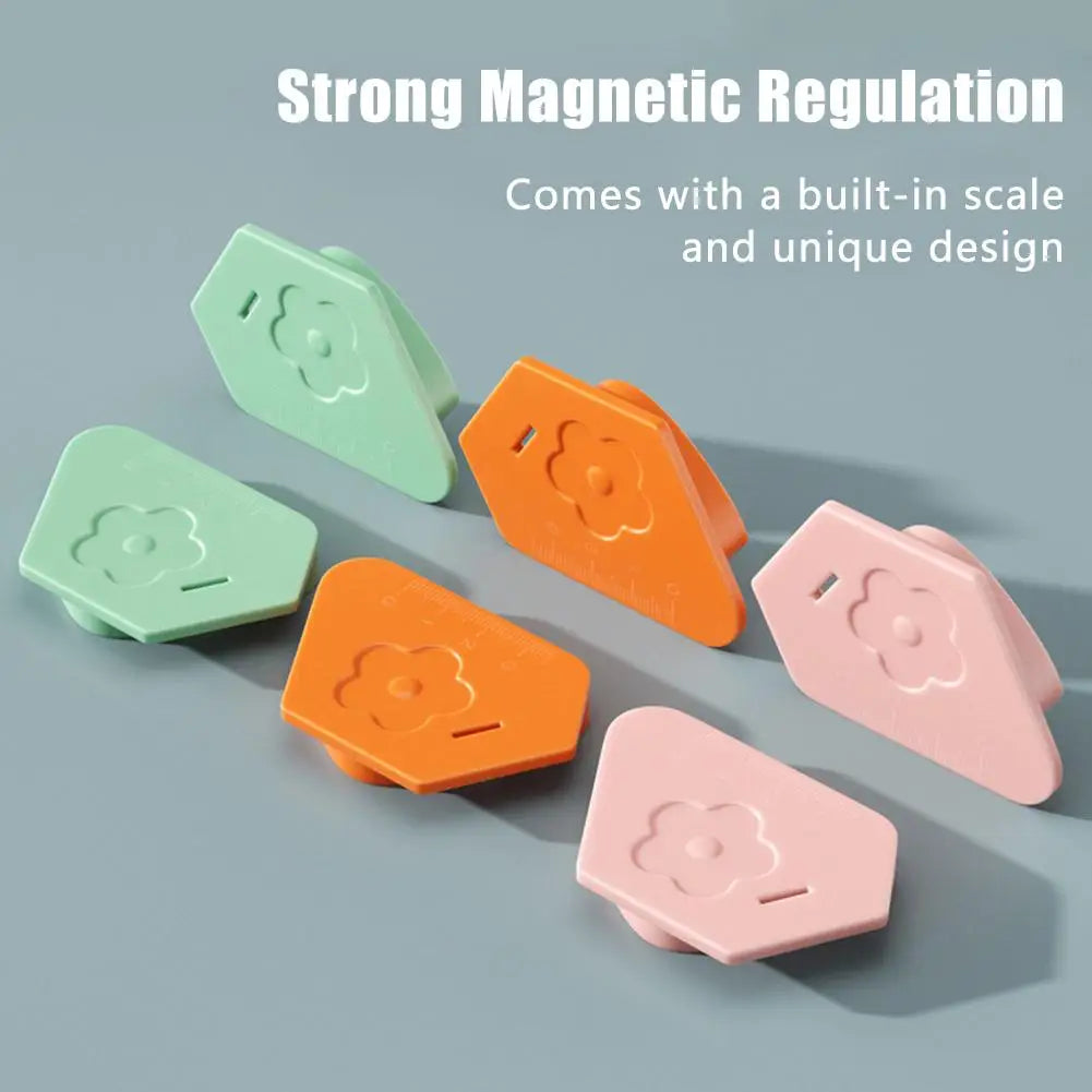 Magnetic Seam Guide for Sewing Machine, Polygonal Multifucntional Seam Guide Hem Guide with Scale Universal Sewing Accessories