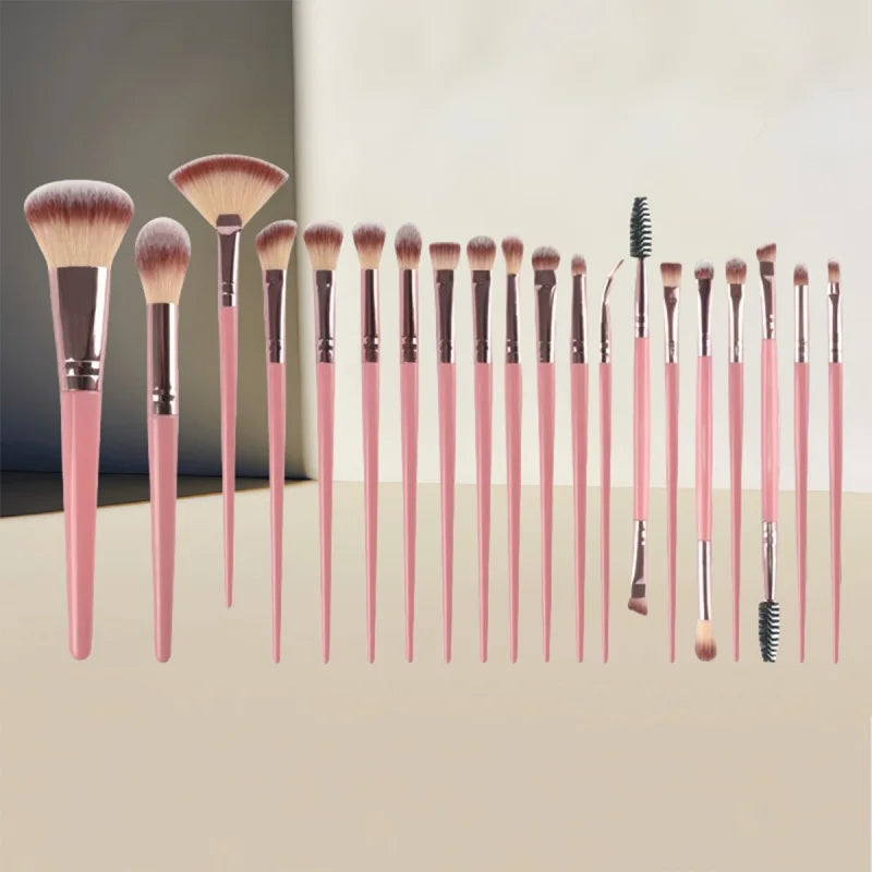 40 PCS Makeup Tool Kits With Travel Cosmetic Bag Dry Wet Dual Purpose Full Set Beauty Makeup Brush Puff Combination Full Face