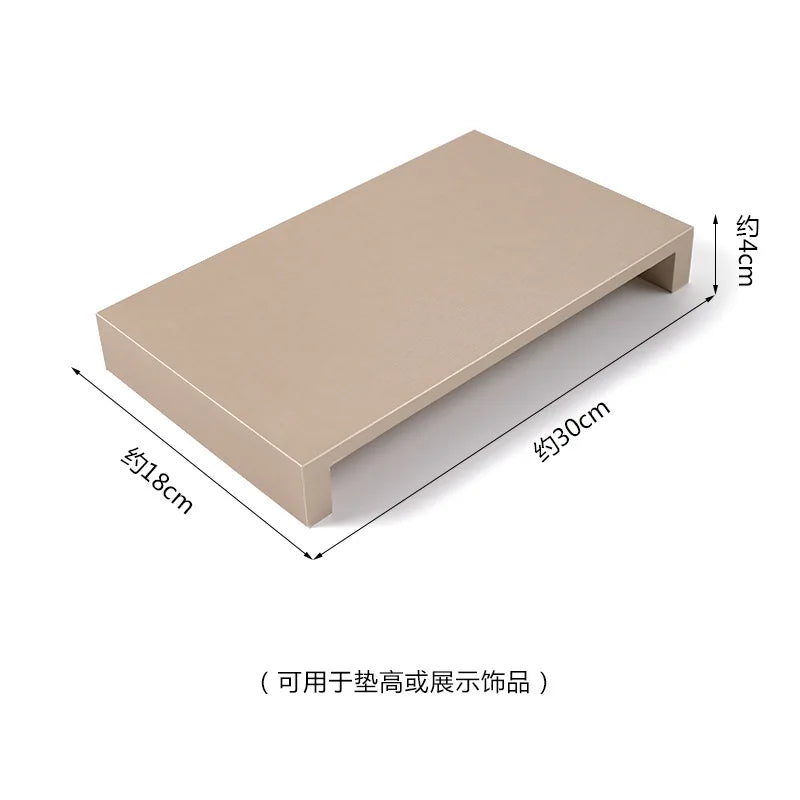 Champagne Leather Jewelry Set for Earrings Rings Display Stand Storage Organizer for Fashion Women Bracelets Necklaces Tray