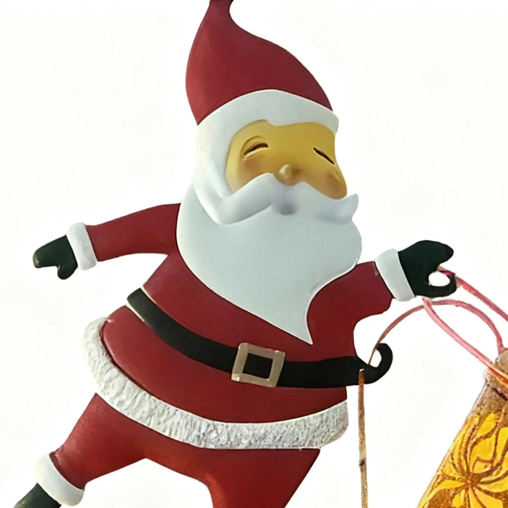 Solar Garden Lights Waterproof Santa Claus Watering Can Design Waterproof Watering Can Lights for Garden for Walkway Courtyards