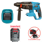 WOYOFADA Cordless Rotary Hammer Drill 18V SDS Plus Electric Hammer Drill 4 Modes Selector fit Makita 18v Battery(No Battery)
