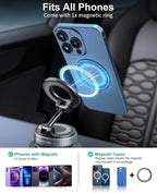Vacuum Suction Magnetic Phone Holder for Magsafe 360° Adjustable Car Phone Mount & Retractable Vacuum Cell Phone Holders Phones