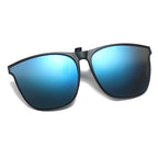 Polarized Clip On Sunglasses Men Car Driver Goggles UV400 Sun Glasses Anti Glare Vintage Square Glasses