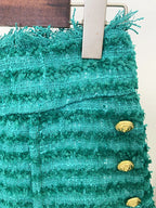 HIGH STREET Newest 2026 FW  Designer Women's  Tassel Fringed Tweed Shorts