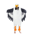 Adult Seagull Zipper Animal Kigurumi wool one-piece pajamas party cartoon costumes Halloween party Cosplay one-piece pajamas