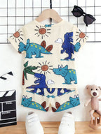 Beige Dinosaur Set: Daily Cute Baby’s Dinosaur Fan Protagonist