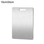 Titanium Cutting Stainless Boards for Kitchen Board 316 Steel Thickened Double Sided Food Grade Portable Fruit Meat Chopping