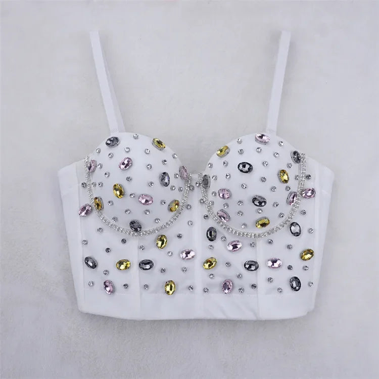 Y2k Tops Fashion Clothes Tank Casual Vintage Corset Summer Sexy Party Club Stage Show Streetwear Tees Camis Women Clothing