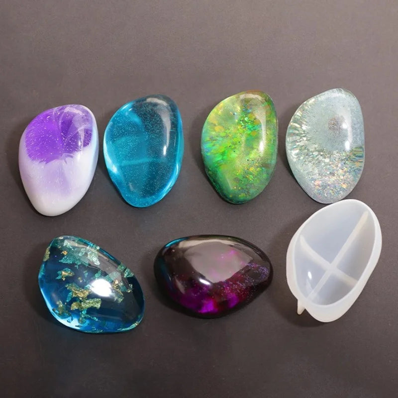 Irregular Special NieNieLe Silicone Mold DIY Handmade Stone Pebble Jelly Decoration Soap Ornament Resin Mold Home Crafts Casting