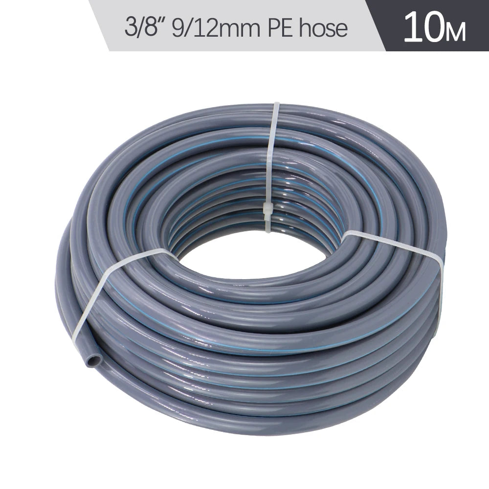 3/8" 9/12mm Misting Cooling System 360° Free-Bend Nozzle Atomizer Sprayer PE Hose 80 Mesh Filter Garden Irrigation Watering Kit
