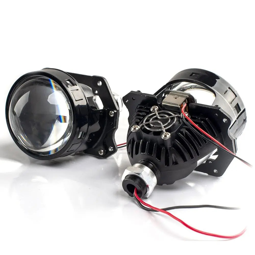 90W 2 PCS 3.0 Inch Blue Bi LED Projector Lens Universal Headlight Retrofit For H1 H4 H7 H11 Auto Light Headlamp Car Accessory