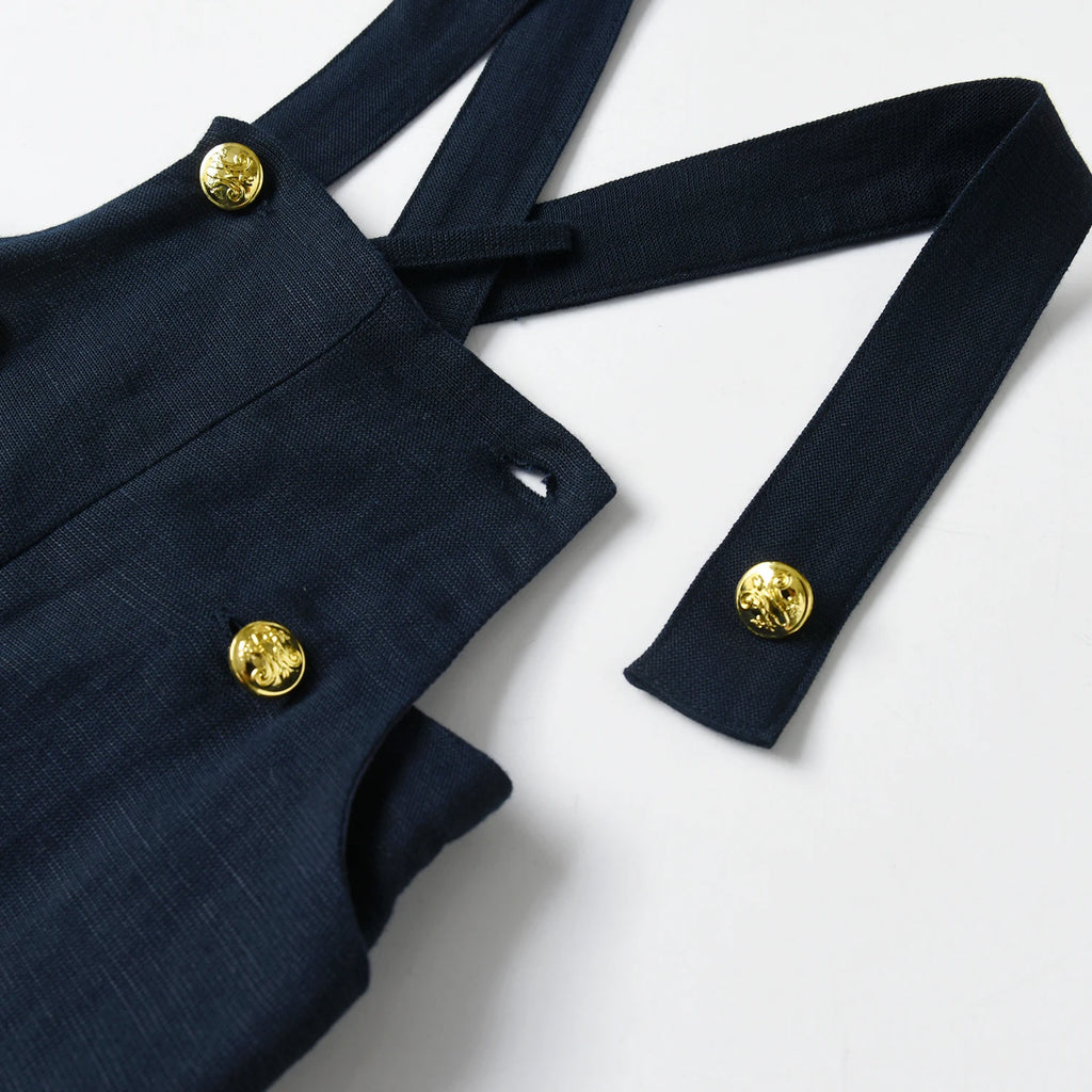 Baby Boys Suspender Shorts Fashion High Quality Toddler Dungarees Clothing Cotton Linen Newborn Jumpsuit