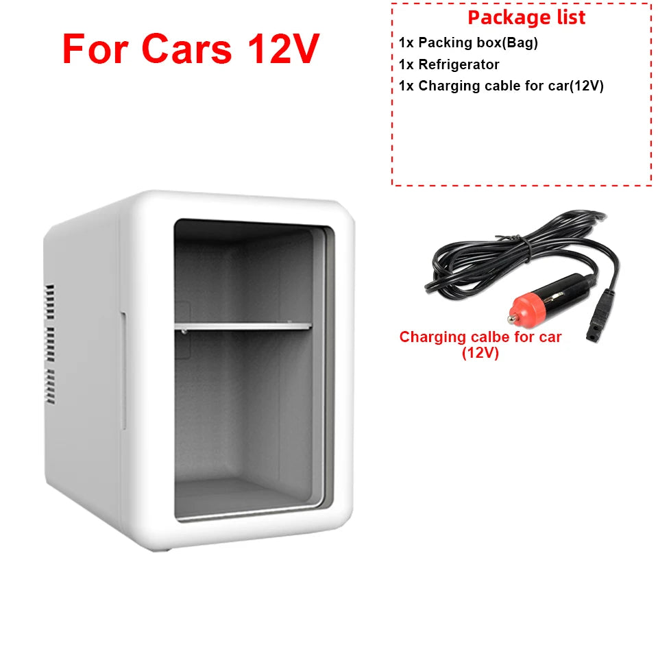 4L Mini Beauty Refrigerator With Cooling And Heat  Both Car Home Use Refrigerated Storage For Skincare Products To Keep Fresh