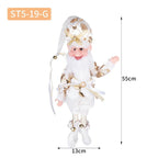 Christmas Decoration Santa Claus Statue Standing Elf Doll Decoration Christmas Tree Pendant Home Merry Christmas New Year Gift