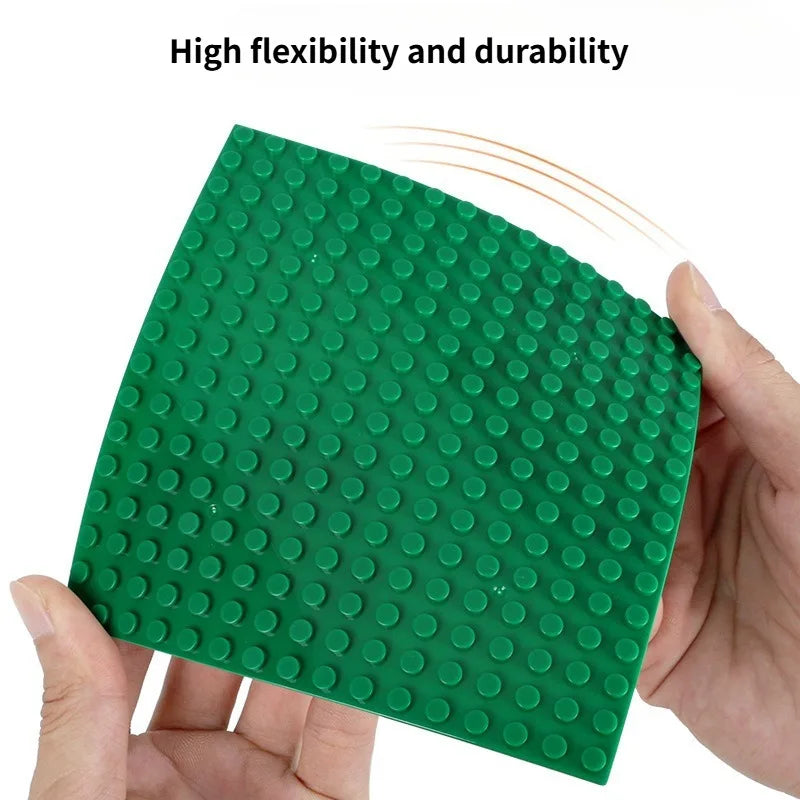 DIY 16×16-hole Single-sided Small-grained MOC Assembly Kit Basic Components for Universal Building Block Base Plates and Toys